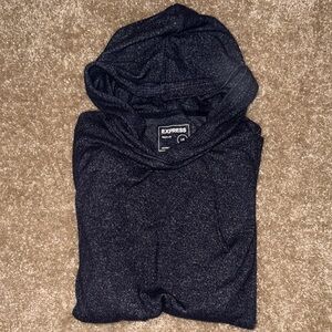 Express Men’s Navy Hooded Shirt